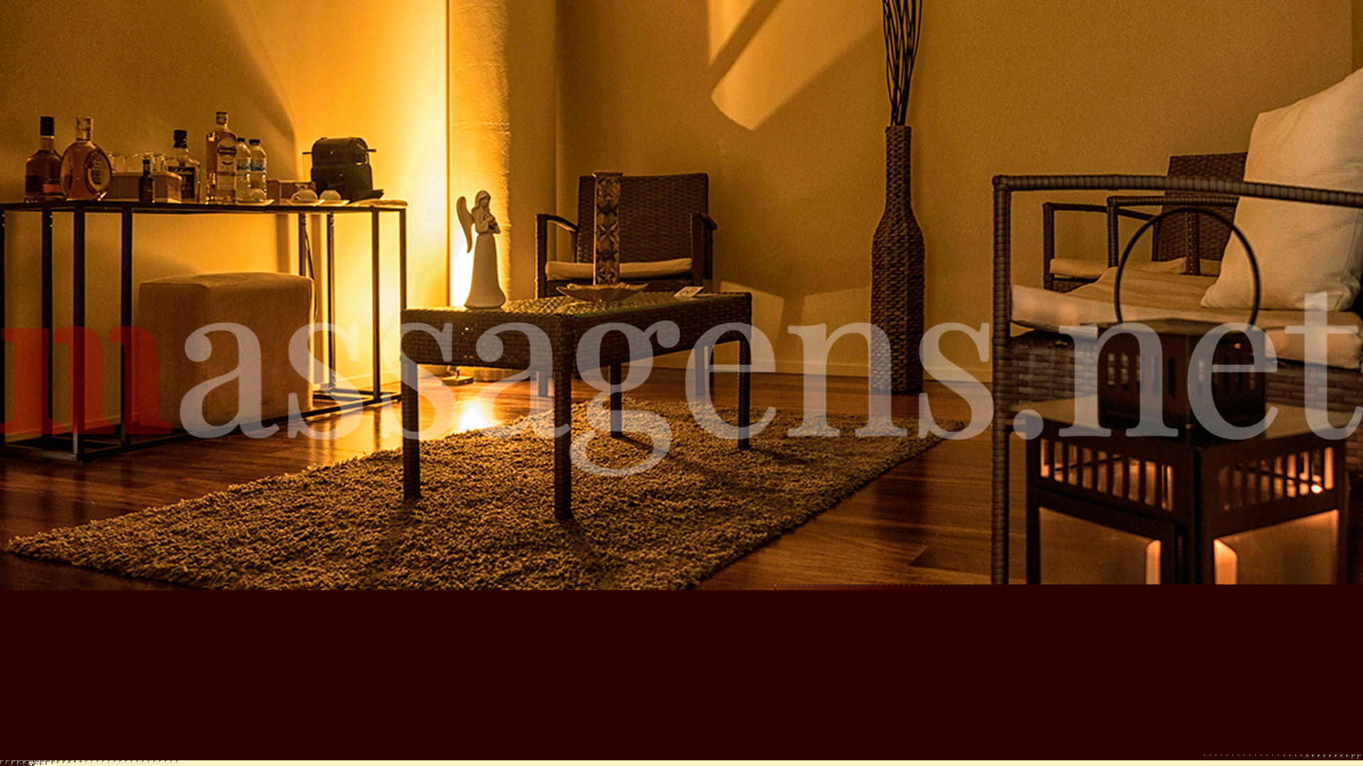 Foto horizontal Massagista Instalações